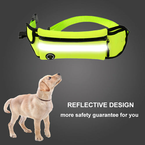 Cinturón Manos Libres con Correa Reflectante para Perro – Impermeable, Ajustable