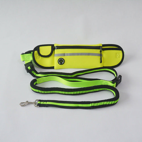 Cinturón Manos Libres con Correa Reflectante para Perro – Impermeable, Ajustable