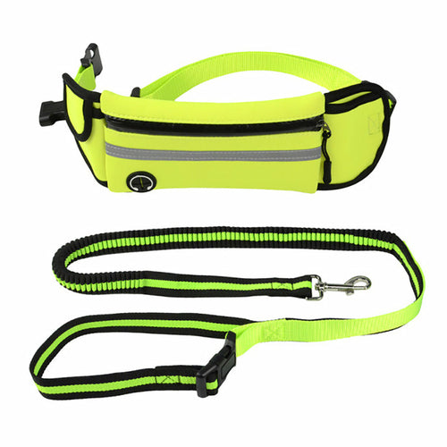 Cinturón Manos Libres con Correa Reflectante para Perro – Impermeable, Ajustable