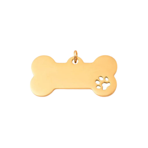 Placa de Identificación para Mascotas Furbaby – Acero Inoxidable, Grabado Personalizado