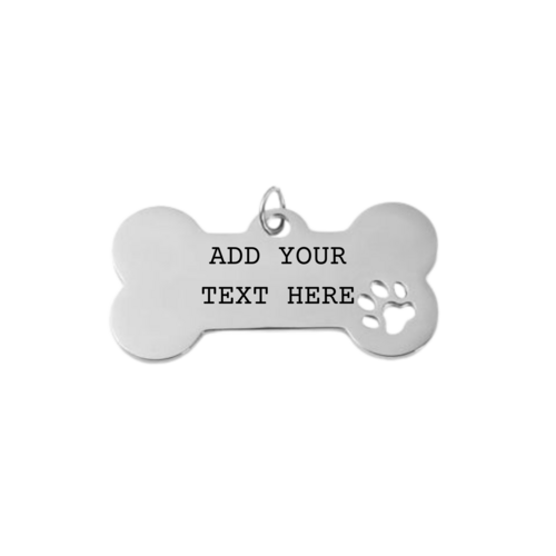Placa de Identificación para Mascotas Furbaby – Acero Inoxidable, Grabado Personalizado